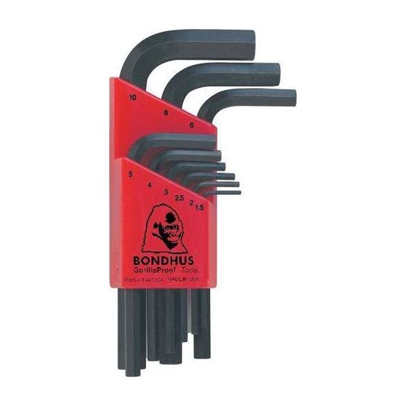 Bondhus Zestaw imbusów 1,5 - 10 BONDHUS - krótkie [9 cz.] 7465399 37231122997