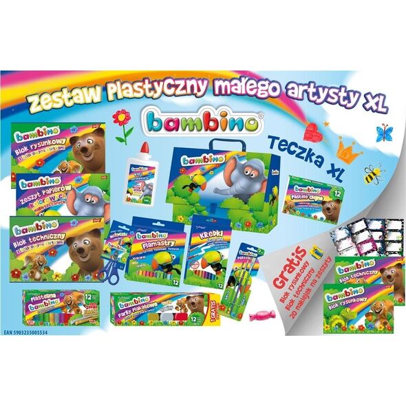 Bambino Zestaw plastyczny małego artysty XL 7475223 5903235005534