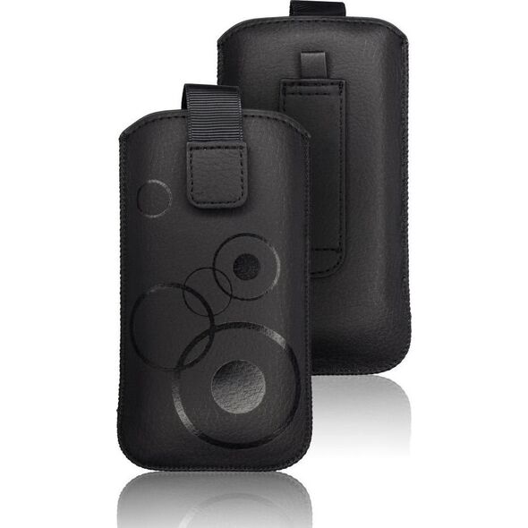 Partner Tele.com Futerał Forcell Deko - do Iphon 3G/4/4S/ Samsung S5830 Galaxy Ace/S6310 Young czarny 7497720 5901737153951