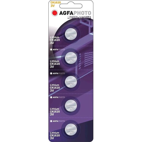 Agfa Bateria CR1620 5 szt. 7539128 4250175803234