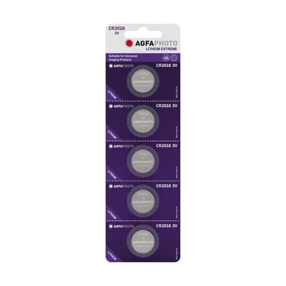 Agfa Bateria CR2016 5 szt. 7539130 4250175803180