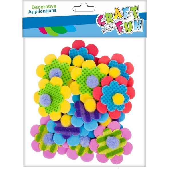 Craft with Fun CF OZDOBA DEK EVA KWIATKI SPRZYL 12SZT PBH12/288 7615520 5908275111160