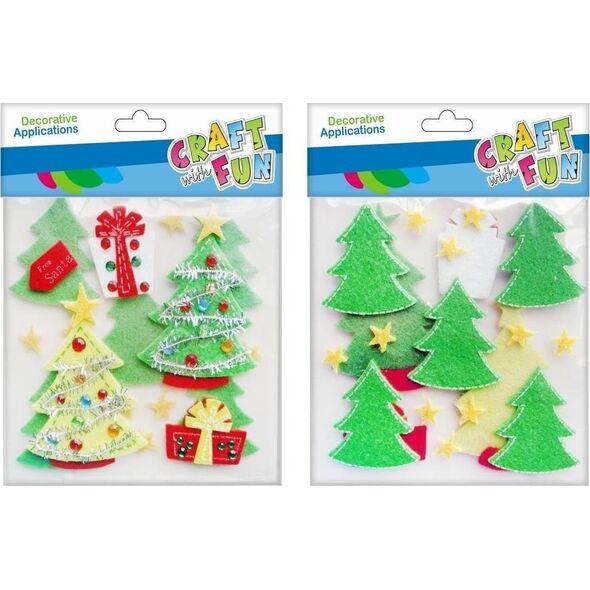 Craft with Fun CF OZDOBA DEK FILC SPRZYL CHOINKA 2X10SZT 12/288 7615531 5908275135449