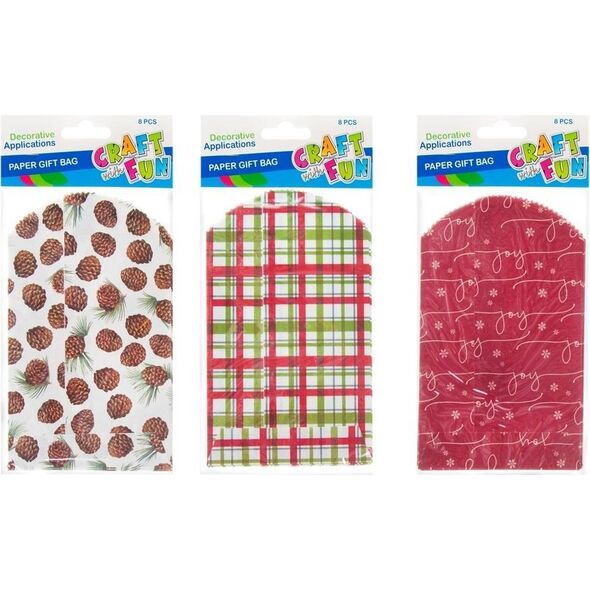 Craft with Fun CF TOREBKA OZD PAPIER 12X16,5CM 8SZT MIX 12/144 7615588 5908275112631