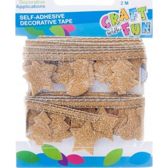 Craft with Fun CF OZDOBA BN TASMA SPRZYL REKAW 2M/3,5CM 12/288 7615650 5908275110828