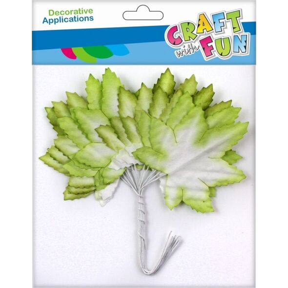 Craft with Fun CF OZDOBA DEK DRUCIK LISC 4CM 12SZT ZIEL 12/960 7615651 5908275112082