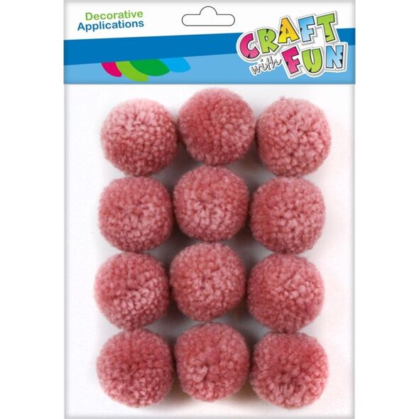 Craft with Fun CF OZDOBA DEK POMPON WELNA 3CM/12SZT ROZ 12/144 7615653 5908275112723
