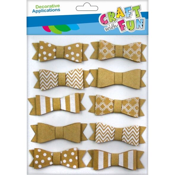 Craft with Fun CF OZDOBA DEK PAP SPRZYL KOKARD 10SZT NAT 12/14 7615655 5908275112686