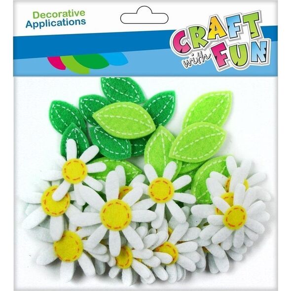 Craft with Fun CF OZDOBA DEK FILC STOKROTKA SPRZYL 40SZT 12/288 7615700 5908275111443