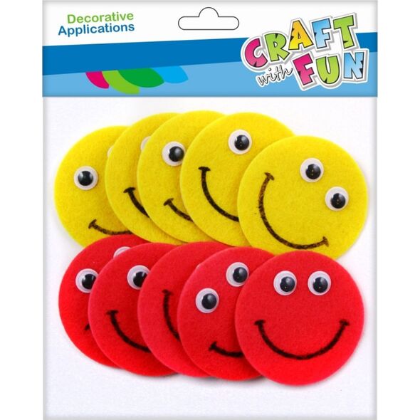 Craft with Fun CF OZDOBA DEK FILC BUZKA SPRZYL 10SZT PBH 12/288 7615702 5908275111412