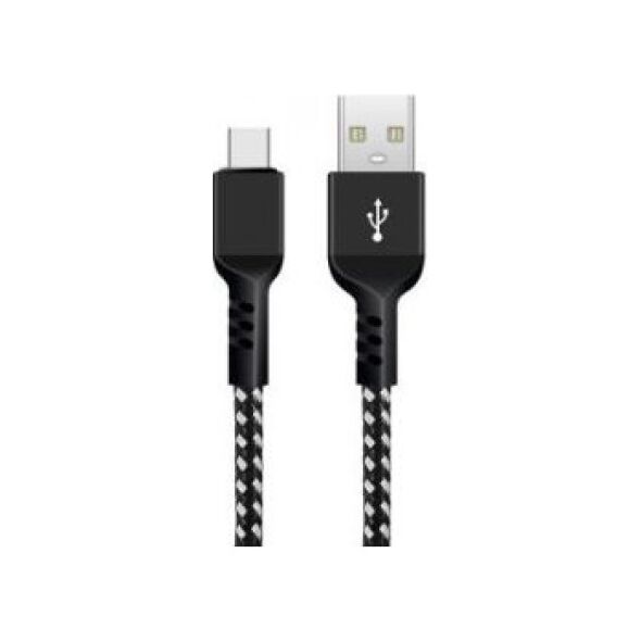 Kabel USB Maclean USB-A - USB-C 1 m Czarny (MCE471) 7625481 5902211119333