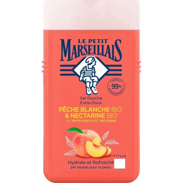 Le Petit Marseillais Żel pod prysznic Bio Biała Brzoskwinia i Bio Nektarynka 250ml 7637785 3574661578354
