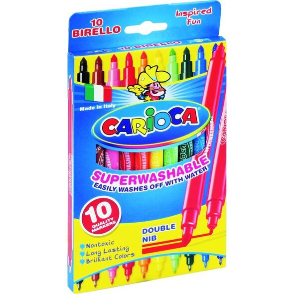 Carioca FLAMASTRY 10 KOLORÓW CARIOCA BIRELLO 7677973 8003511414382