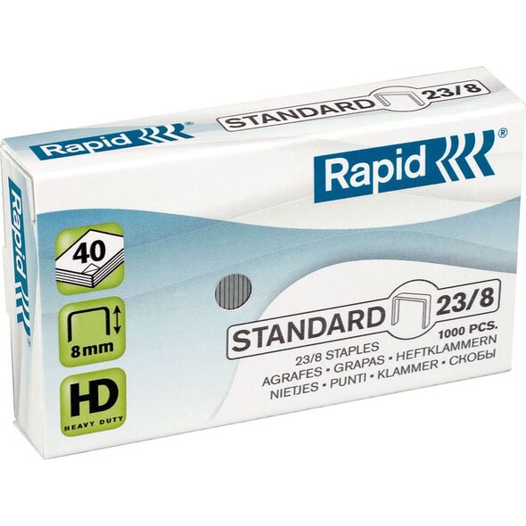 Rapid Zszywki Standard 23/8 1000 szt. 7700048 7313468692001