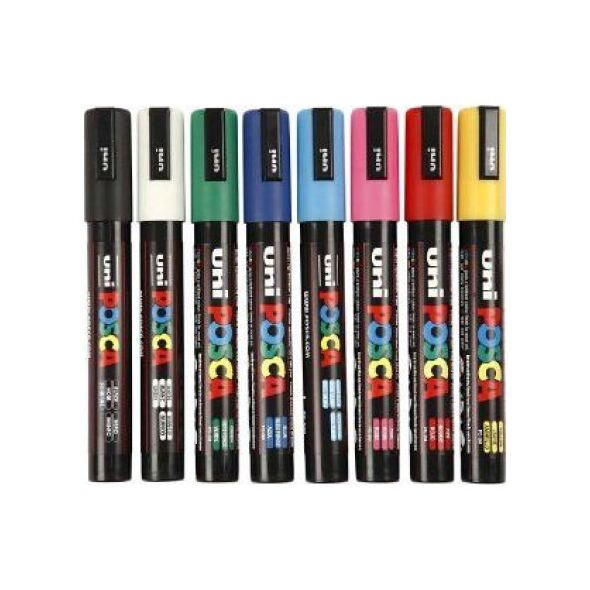 MARKER Z FARBĄ PLAKATOWĄ UNI PC-5M POSCA, ZŁOTY 7702671 4902778916261