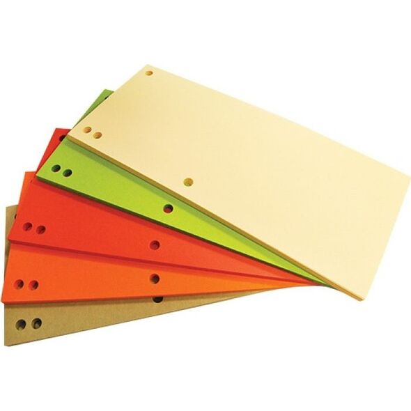 Office Products PRZEKŁADKI KARTONOWE OFFICE PRODUCTS 1/3 A4 MIX KOLORÓW (100) 7703082 5901503655467
