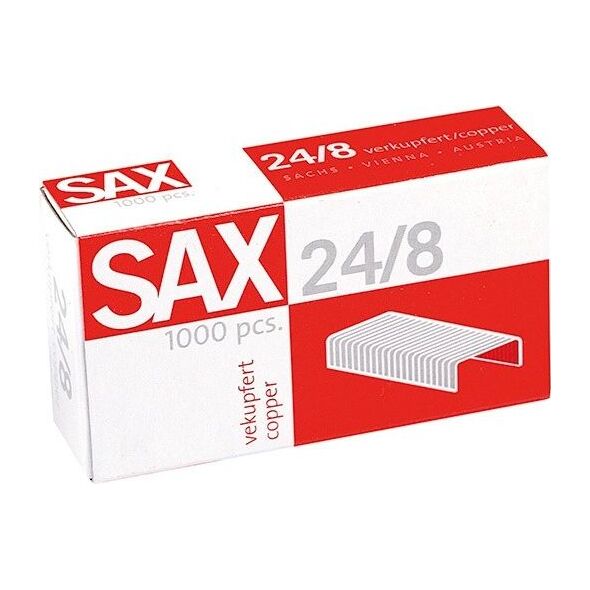 SAX Zszywki r 24/8 1000szt. 7703864 9002219030145