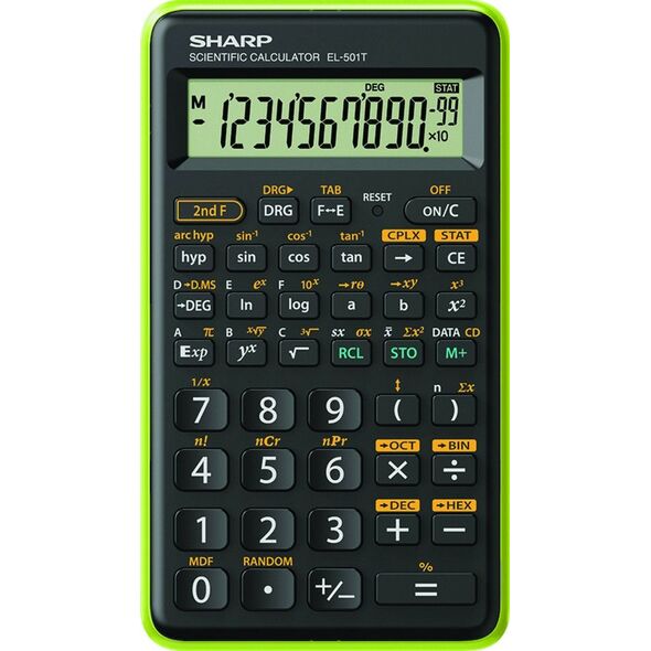 Kalkulator Sharp SHARP CALCULATOR SCIENTIFIC BLISTER EL501TBGR 7740458 4974019138091