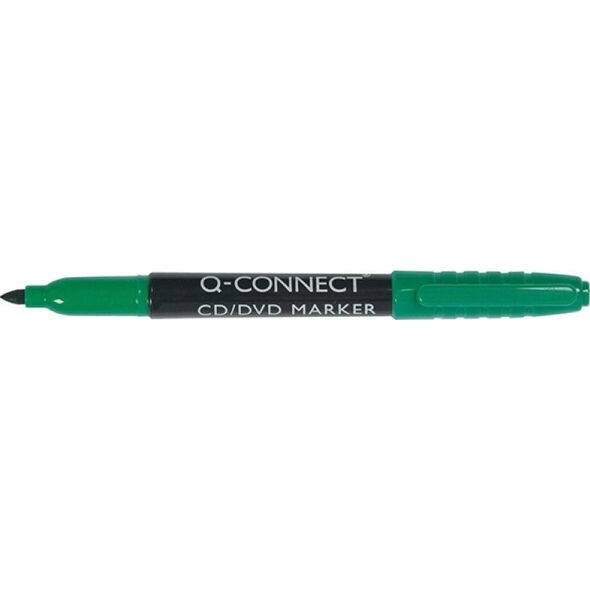 Q-Connect Marker do płyt CD/DVD 1mm (linia), zielony 7922362 5705831023031