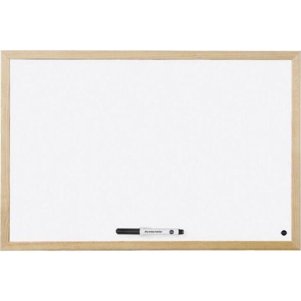 Bi-Office Tablica suchościeralna BI-OFFICE, 60x45cm, rama drewniana 7923557 5603750304005