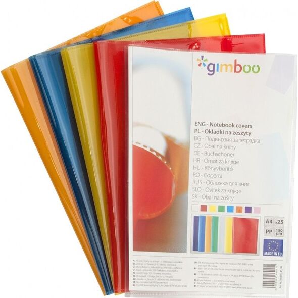 Gimboo Okładka na zeszyt GIMBOO, krystaliczna, A4, 150mikr., zielona 7923999 5901503661918