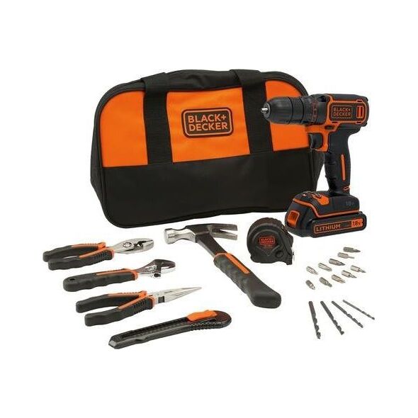 Wiertarko-wkrętarka Black&Decker Wiertarko-wkrętarka akumulatorowa 18V BDCDC18HTSA-QW Black & Decker 7926219 5054905025830