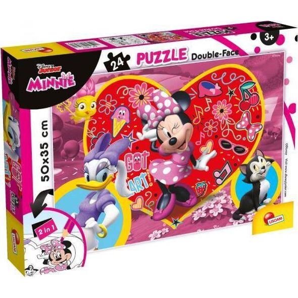 Lisciani Puzzle dwustronne 24el Myszka Minnie 73979 7983135 8008324073979