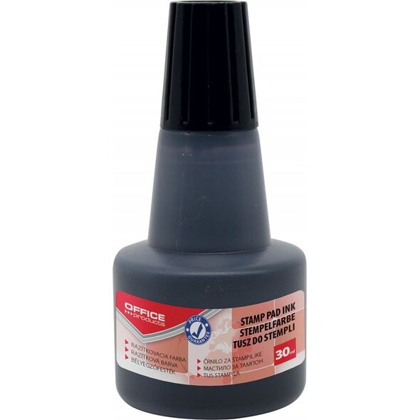 Office Products Tusz do pieczątek OFFFICE PRODUCTS, 30ml, czarny 8012423 5901503610299