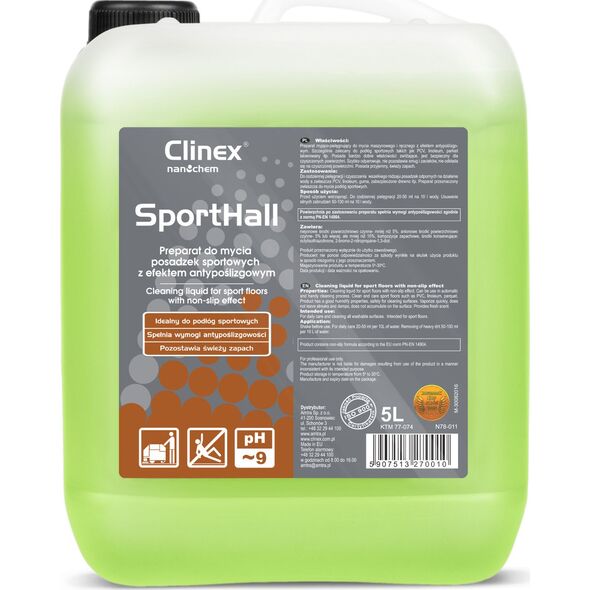 Clinex Preparat myjąco-pielęgnujący Sposrthall do mycia podłóg 5 l 8013513 5907513270010