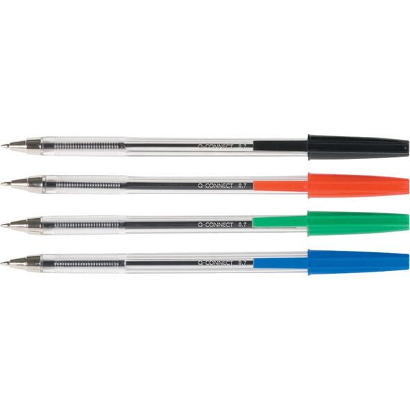 Biurfol Długopis Qconnect 0,7 Mm (Opak. 20 Szt.), Czerwony 8026149 5705831340442