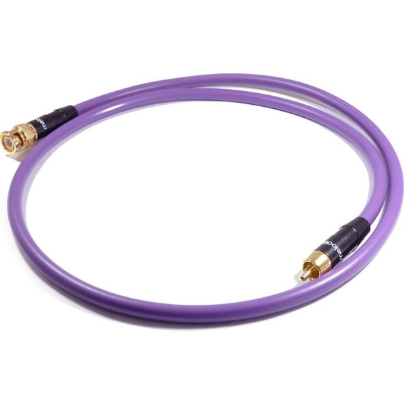 Kabel Melodika RCA (Cinch) - BNC 0.75m fioletowy 8154575 5907609007575