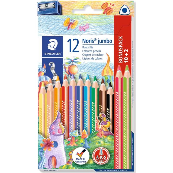 Staedtler Buntstift Noris jumbo 10+2 8160459 4007817036808
