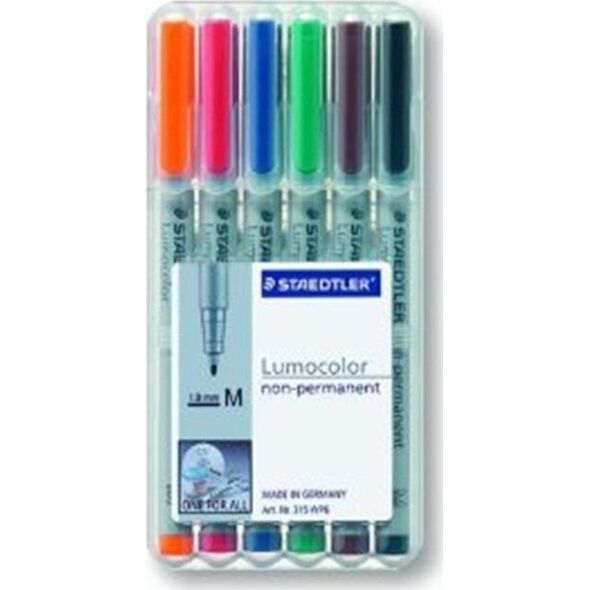 Staedtler STAEDTLER Folienstift Lumocolor M nonperm 6St 8160835 4007817309308