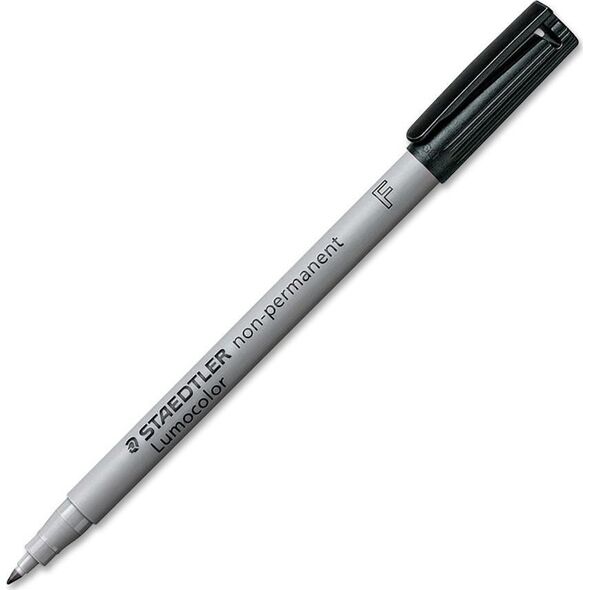 Staedtler STAEDTLER Folienstift Lumocolor non-perm F schwarz 10 Stück 8160861 4007817332122