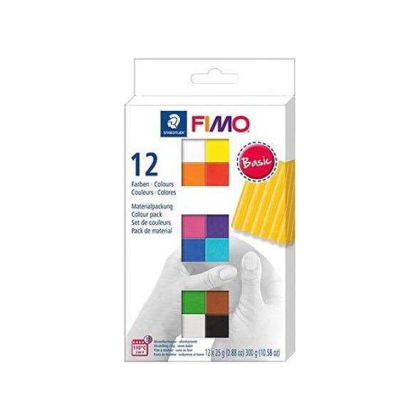 Fimo Masa plastyczna Basic 12 kolorów 8161785 4007817053423