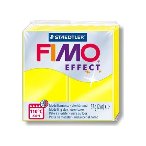 Fimo Masa plastyczna termoutwardzalna Effect neonowy żółty 57g 8161822 4007817063989