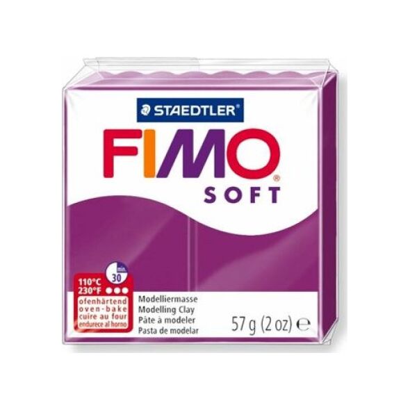 Fimo Masa plastyczna termoutwardzalna Soft purpurowa 57g 8161885 4006608809737