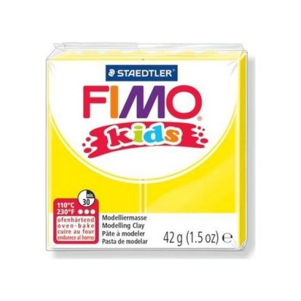 Fimo Masa plastyczna termoutwardzalna Kids żółta 42g 8161901 4007817805022