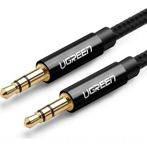 Kabel Ugreen Jack 3.5mm - Jack 3.5mm 1m czarny (UGR648BLK) 8169165 6957303853618