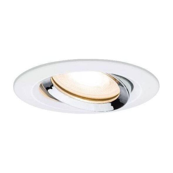 Paulmann Premium Oprawa wbudowana Nova IP65 ruchoma max. 1x35W GU10/GU5,3 51mm Biały Chrom/Aluminium 8196983 4000870936634