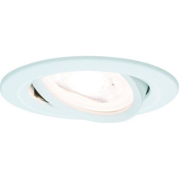 Paulmann Oprawa wbudowana Nova ruchoma LED 1x6,5W 2700K 230V GU10 51mm Biały Mat/Aluminium 8197003 4000870934302