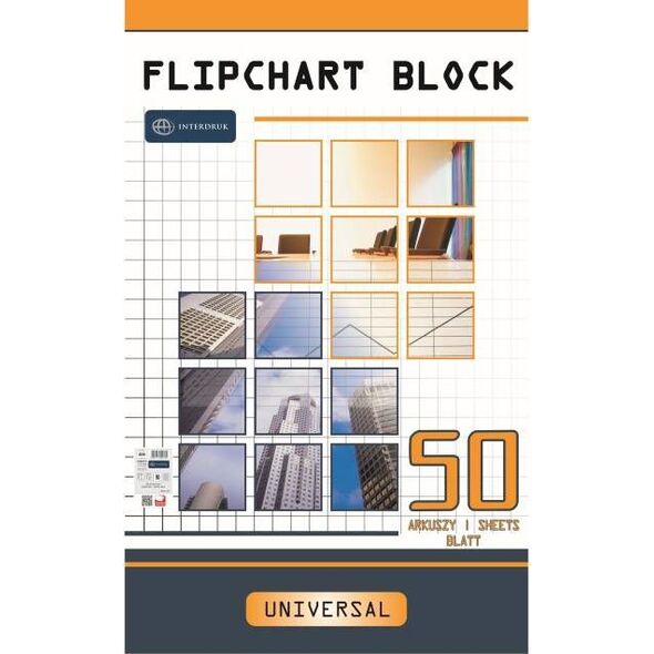 Biurfol BLOK DO FLIPCHARTU 64 X 100CM KRATKA (50) 8201601 5902277202802