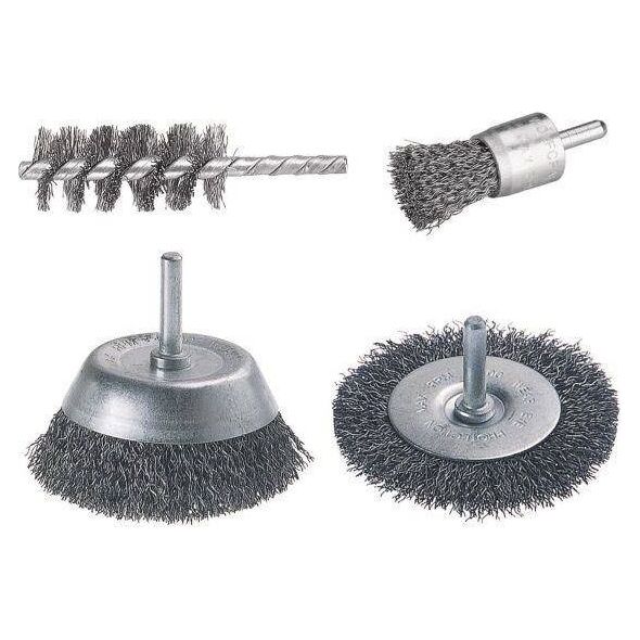 Wolfcraft wolfcraft Zestaw szczotek drucianych, 4 szt., 2133000 8224312 4006885213302