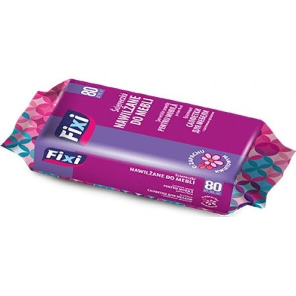 Fixi Ściereczki nawilżane do mebli o zapachu kwiatowym 8322391 5903936032853