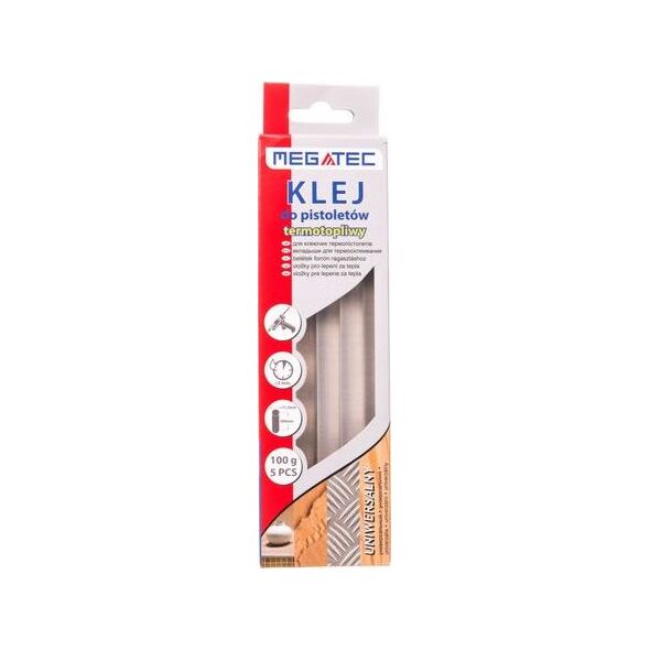 Wkłady klejowe Megatec 11 mm x 200 mm przezroczyste 5 szt. 0.1 kg Termik (BN1051 UNIWERS) 8344008 5904910105105