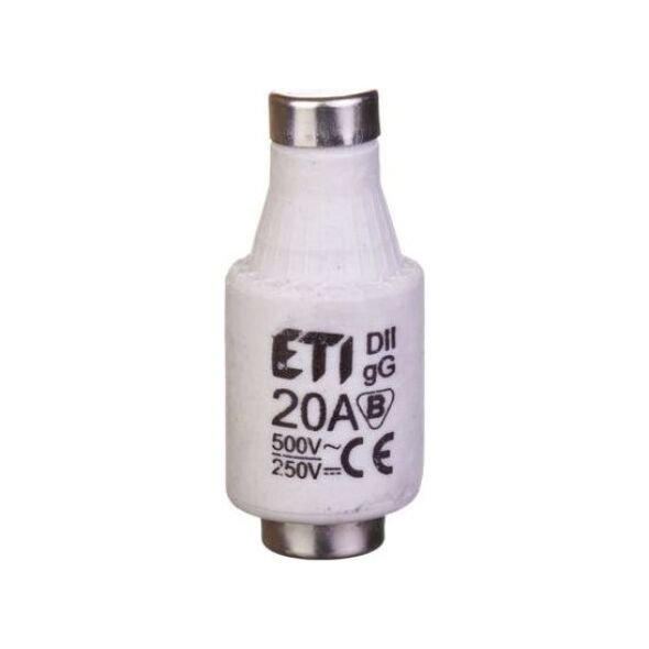 Eti-Polam Wkładka bezpiecznikowa 20A DII gG / BiWtz 500V AC/ 250V DC E27 002312406 /5szt./ 8369148 3838895000075