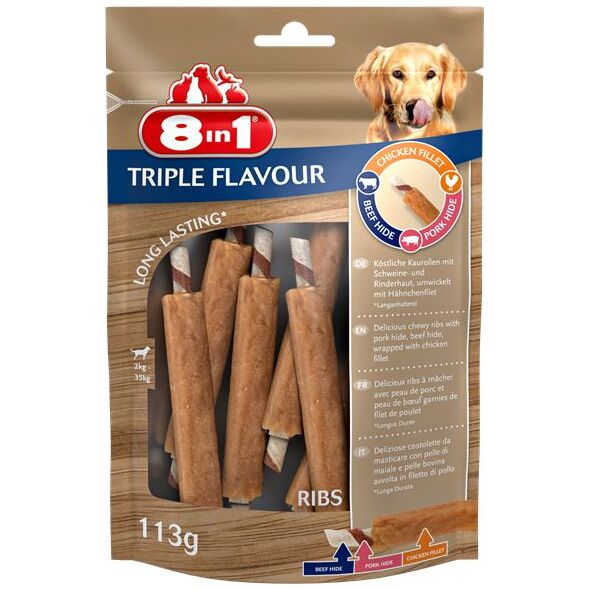 8in1 8in1 PATYKI TRIPLE FLAVOUR RIBS 6 szt. 8491007 4048422144700
