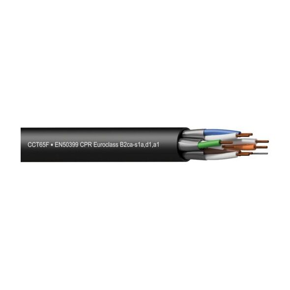 Procab Procab CCT65F-CCA/3 Networking cable - CAT6A - U/FTP - solid 0.25 mm? - 23 AWG - EN50399 CPR Eur 8500869 5414795043329
