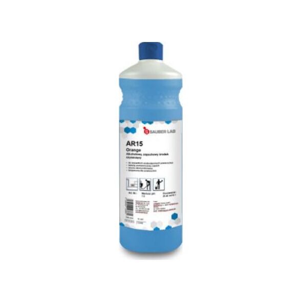 Sauber Sauber Lab AR15 Orange Uniwersalny środek do mycia powierzchni, zapachowy 1 l 8503623 4038409124917