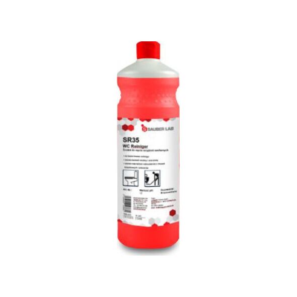 Sauber Sauber Lab SR35 WC REINIGER Wydajny preparat do mycia sanitariatów 1 l 8503639 4038409126010